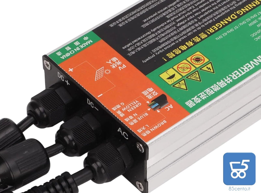 Micro Inverter Solare Griglia Tie Y&H MPPT 300W 230 VAC Durevole per Piccoli Sistemi Solari