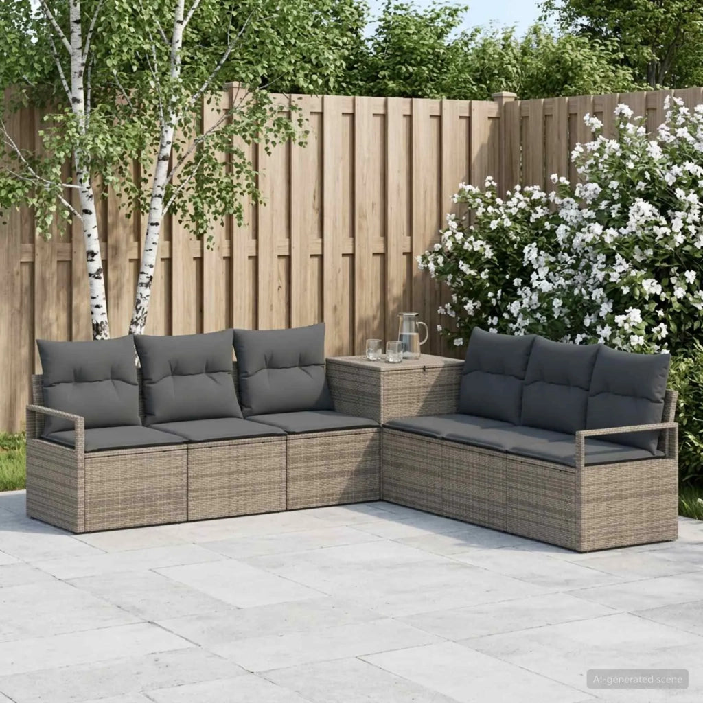 Set di divani 7 pz Grigio e Grigio Scuro 3448724