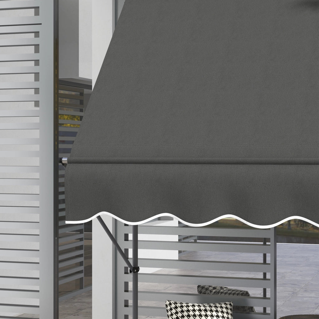 Bancone da lavoro ¨C zephmum ¨C grigio scuro metallo poliestere 150x120x210-300cm