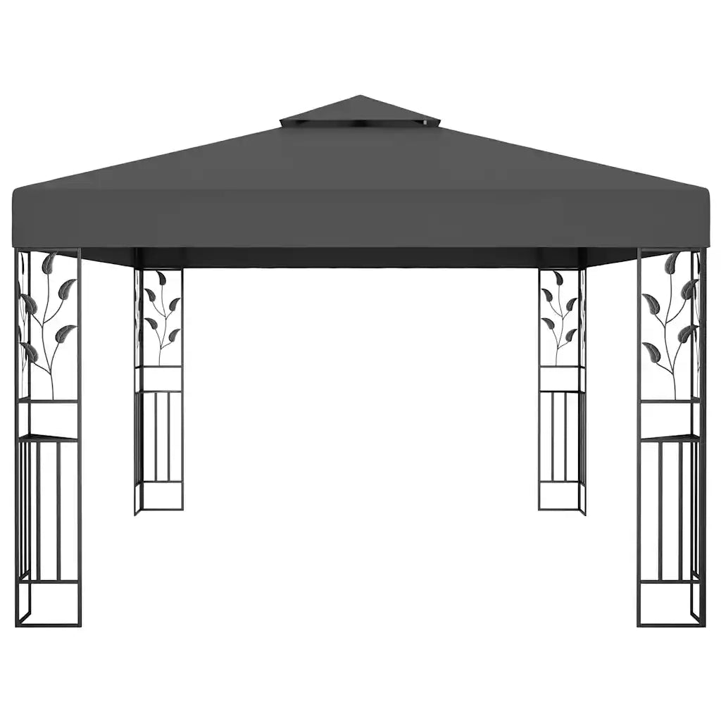 Gazebo | Pergolato con Tetto Doppio 3x4 m Antracite