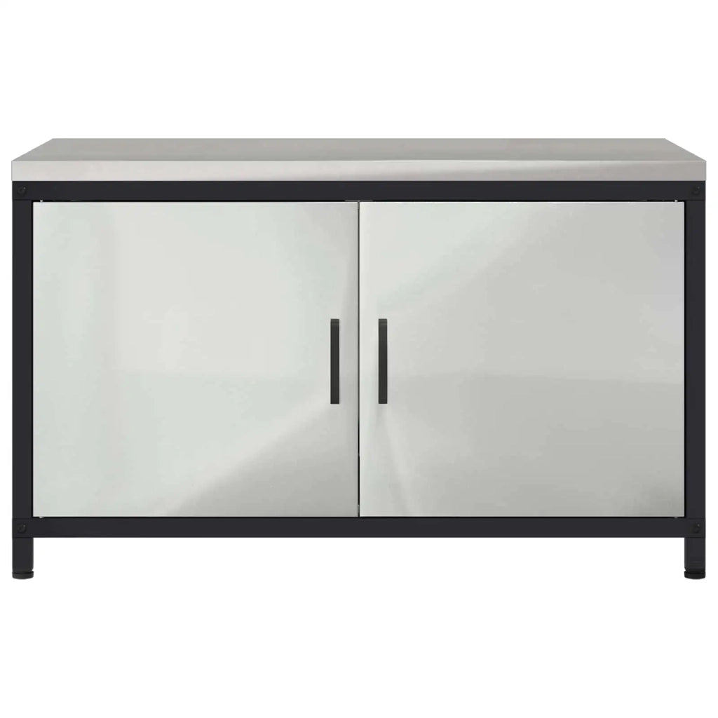 Stoccaggio in cucina con porta Argento 90 x 50 x 53 cm Acciaio 875001