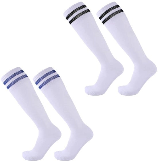Calze da Calcio per Bambini - Ademendenti - 2 Pair - Calze da Sport - Lunghe - Comfortevoli - Adatti per Attività Sportive