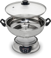 Fonduta elettrica con 2 vasi - 4,5 litri - hot pot con vasi separati