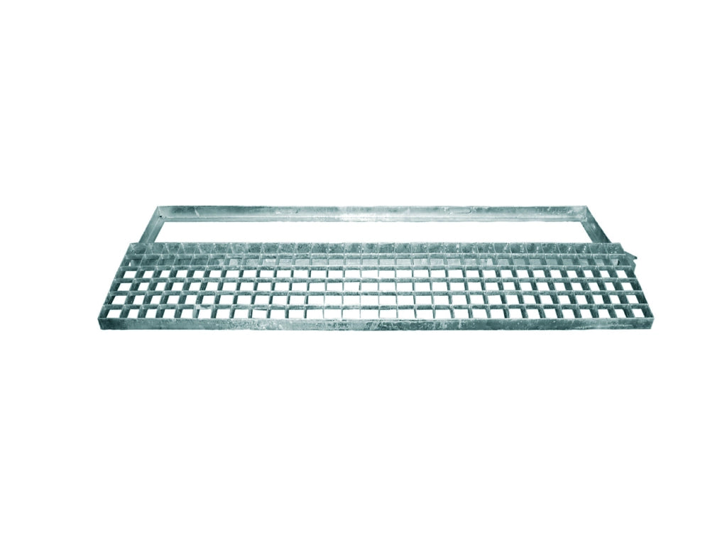 GRIGLIA CON TELAIO RETTANGOLARE 100x40 cm - Pedonale