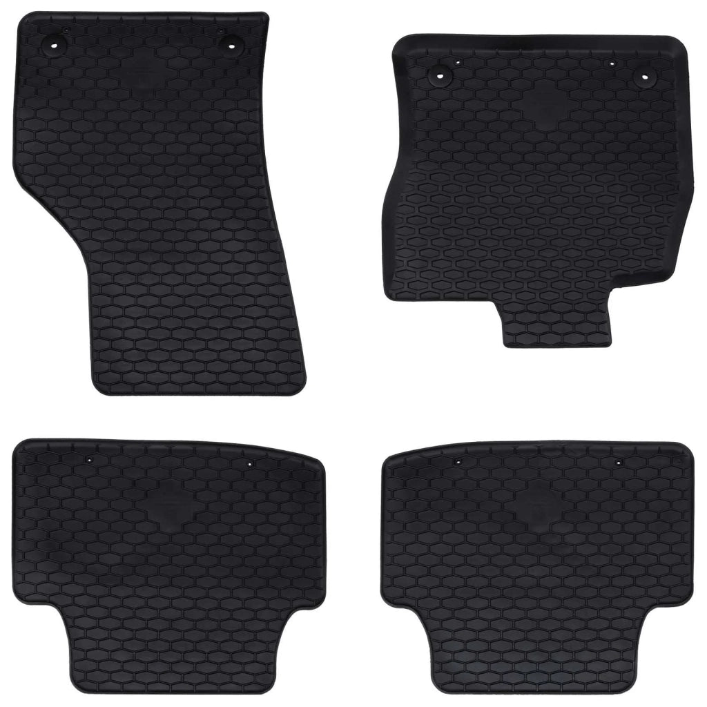 Tappetino per Auto 4 pz Nero Gomma CFW7770604