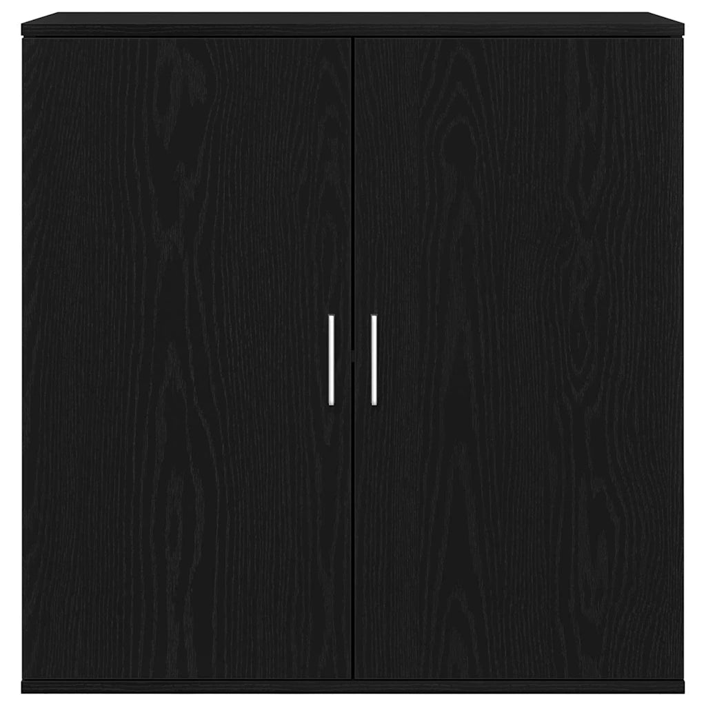 Credenza-Buffet-Armadio da cucina Rovere Nero 79 x 38 x 80 cm Legno multistrato
