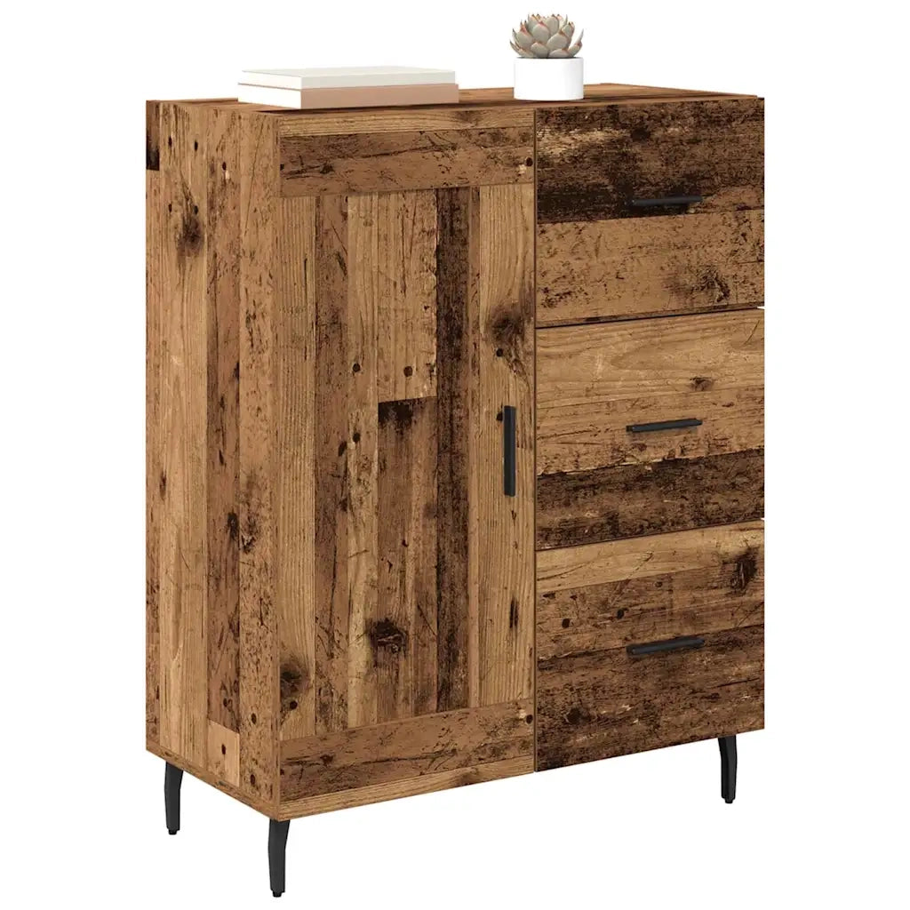 Credenza con Cassetto-Buffet-Armadio da cucina Legno vecchio 69,5 x 34 x 90 cm 765483