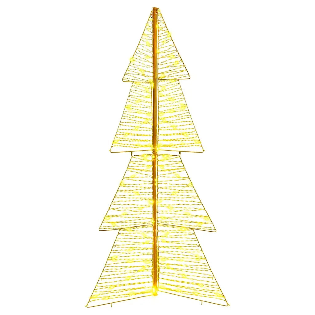 Albero di Natale con 160 LED-Luci decorative natalizie Bianco caldo 150 cm PET 677583