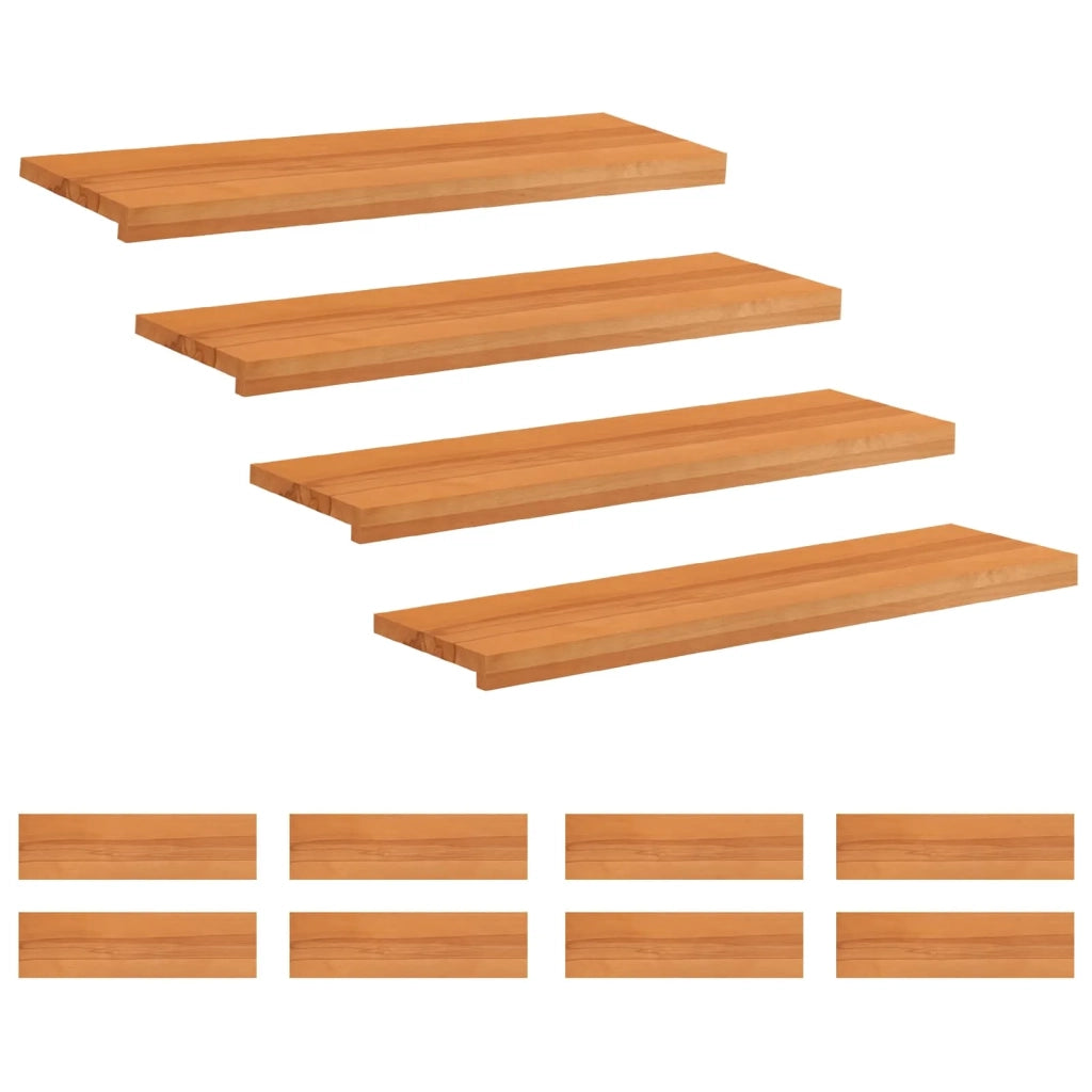 Tappeti per scale 12 pz 90 x 30 x 2 cm Marrone Chiaro 3446348