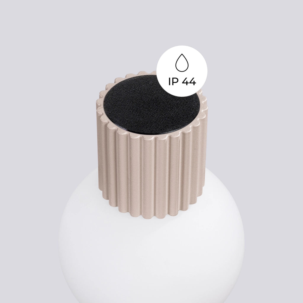 Applique Pure Lume SFERA taupe sfera vetro bianco G9 IP44