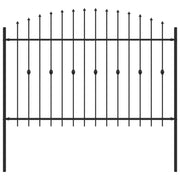Recinzione da Giardino | Recinzione a punte Asten Nero