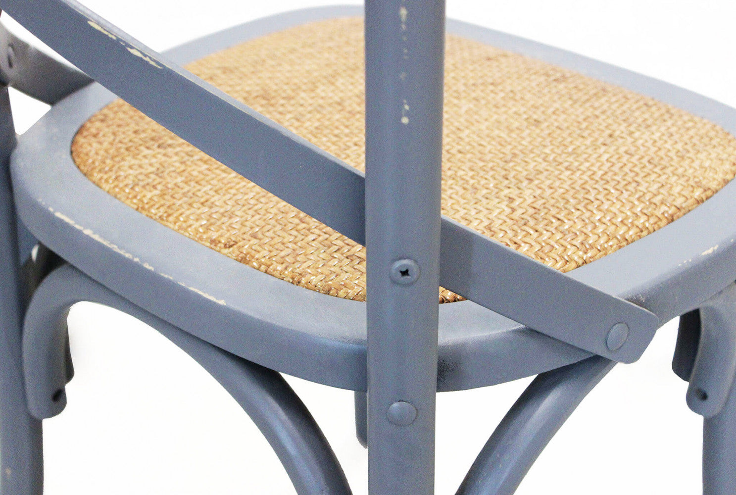 Sedia Cross 46x42x87 cm  in Legno Grigio