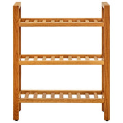 Scarpiera | Mobile per scarpe con 3 Ripiani 50x27x60 cm in Legno Massello di Rovere