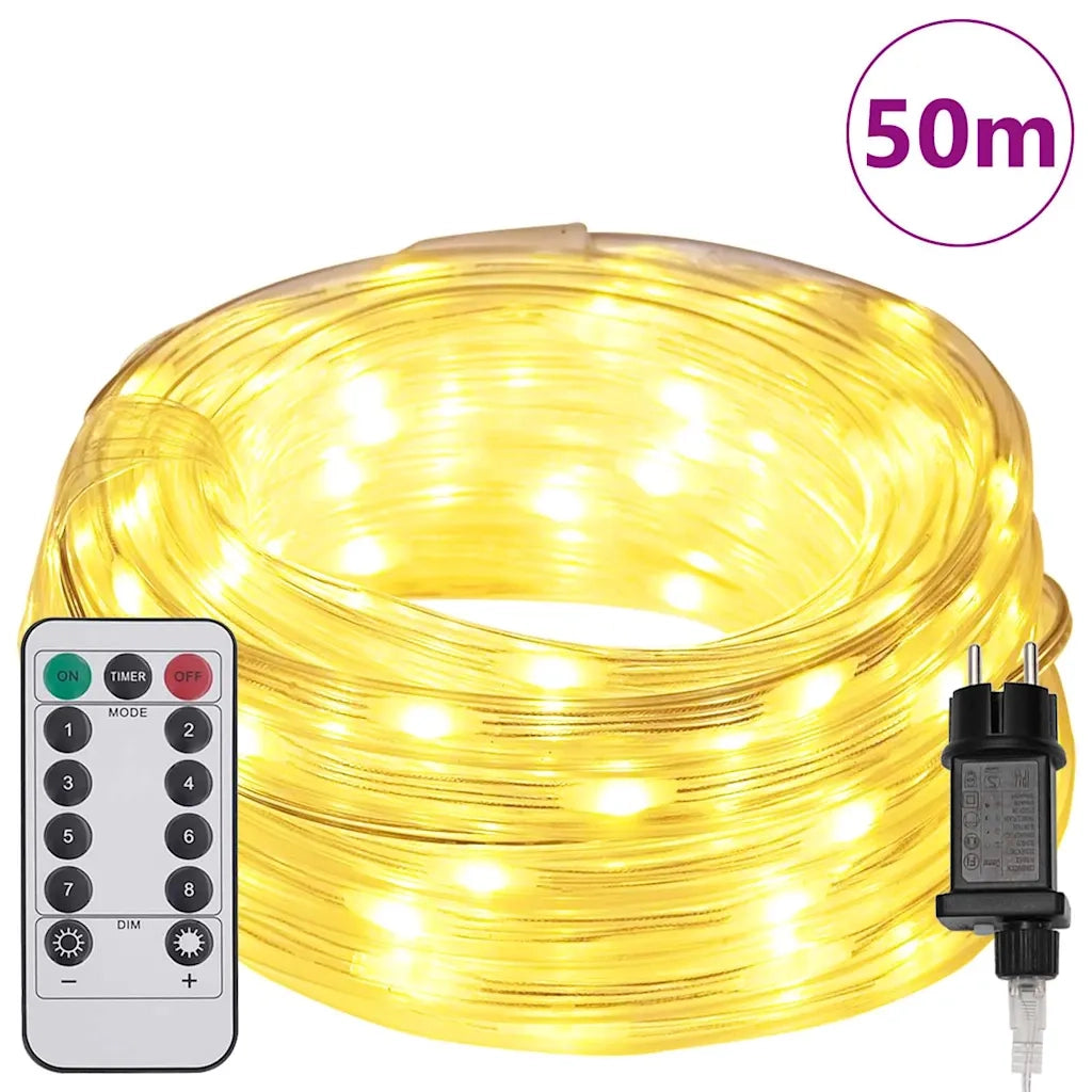 Luce a corda con 1200 LED Bianco caldo 50 m PVC CFW7514061