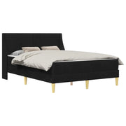 Letto matrimoniale | Letto per adulti | Struttura letto con materasso Nero 120 x 190 cm Poliestere