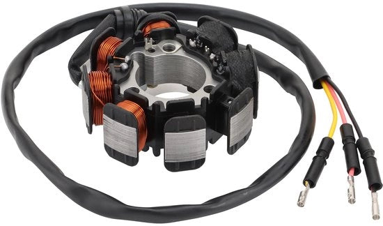 Componente di Stator a 8 Bobine - 3 Fili - Adatto per 1990-1993 XR200R/XR200 - Costruzione in Metallo di Alta Qualità - Facile da Installare - Duraturo e Pratico - Pezzo di Motocicletta