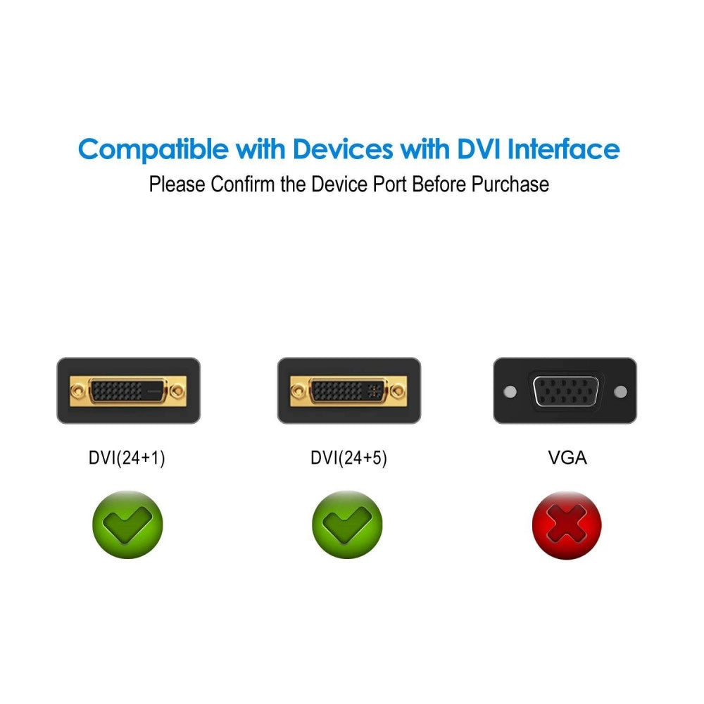Trade Shop - Cavo Dvi A Dvi Dvi-d 24+1 Dual Link 1080p Per Monitor Pc Proiettore Da 5 Metri -