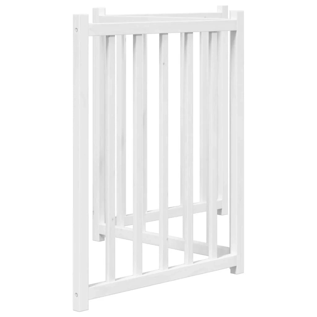 Cancelletto di sicurezza pieghevole a 3 pannelli per cani 150 cm in legno massello di abete bianco 02_0023082