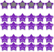 Magneetti per lavagne, 30 magneetti per frigoriferi, minimagneetti, piccoli magneetti per lavagna bianca, forte aderenza, magneetti per lavagna, per lavagne, per lavamobili, per cucine (stelle, viola)