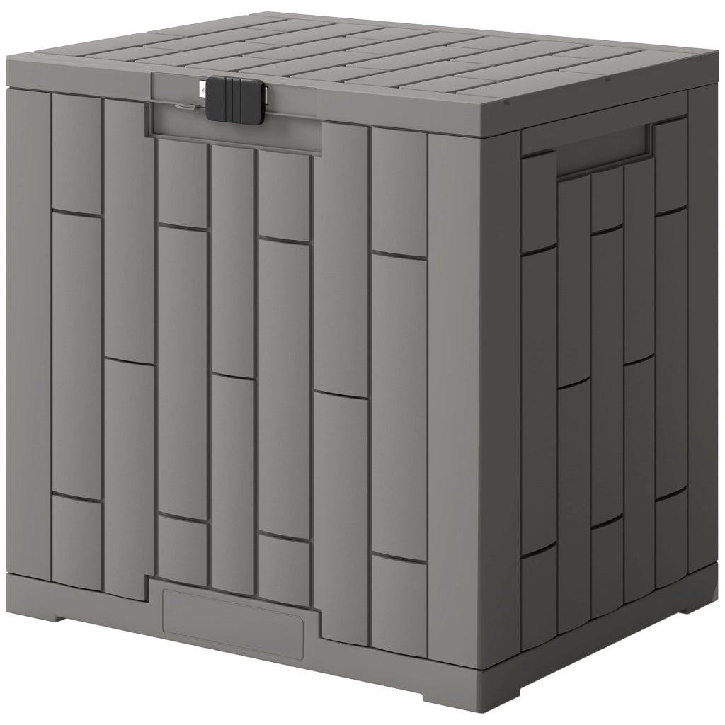 Baule da Giardino 114L in Resina ¨C zephmum ¨C Grigio 56x44x54 cm