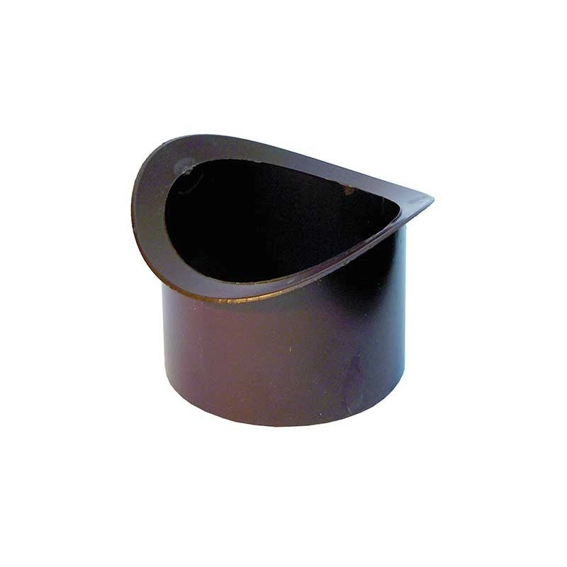Bocchello in pvc marrone per gronda tipo "milano" : Diametro - 100