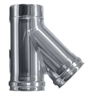 Canna fumaria parete doppia coibentata inox raccordo t 135°   dn 350/400