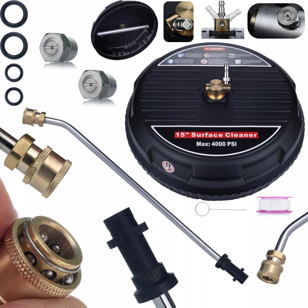 Set di Accessori per Idropulitrice compatibile con Kärcher K2–K7 – T-Racer 15" e Lancia 34 cm