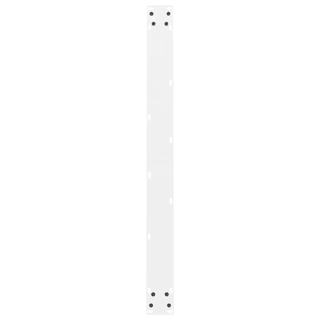 Gambe per tavolo da pranzo bianche 2 pz 90x(72-73) cm in acciaio 4013317