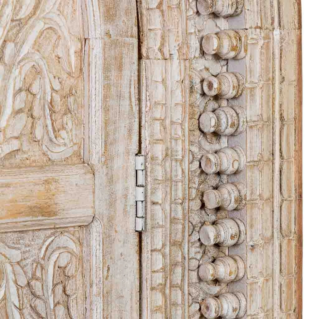 Armadio in legno marrone e bianco con 2 ante, 112x41x181h cm