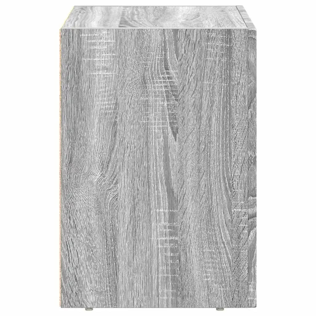 Comodino 2 pcs Grigio Sonoma 40 x 35 x 50 cm Legno multistrato 891257