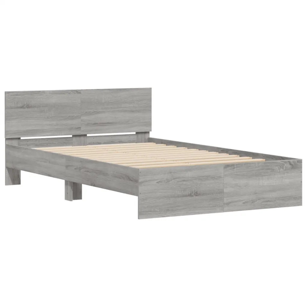 Giroletto con Testiera Grigio Sonoma 120x190 cm 3207516