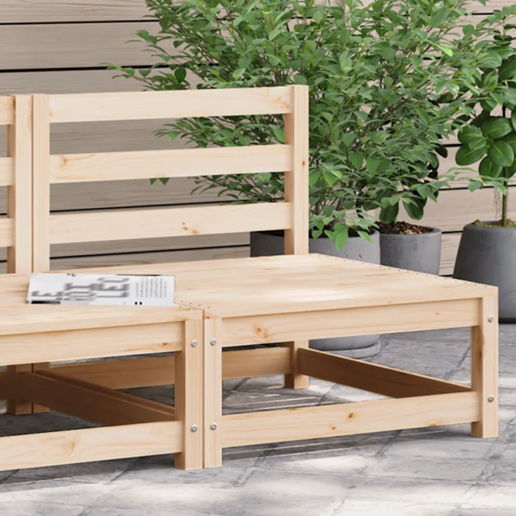Divano Giardino Senza Braccioli 70x70x67cm Legno Massello Pino 837914