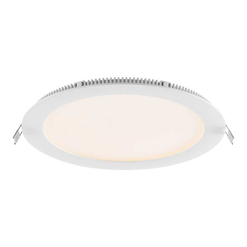 Faretto LED incasso pannello tondo slim DMX RGB multicolore luce calda 24V impermeabile cromoterapia box doccia bagno 22W foro 215mm
