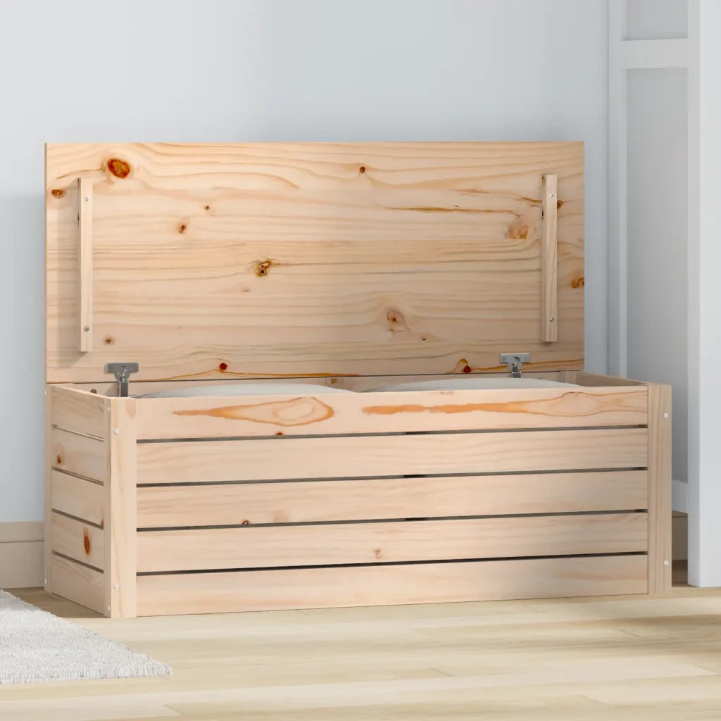 Contenitore Portaoggetti 89x36,5x33 cm Legno Massello Pino CFW3663960
