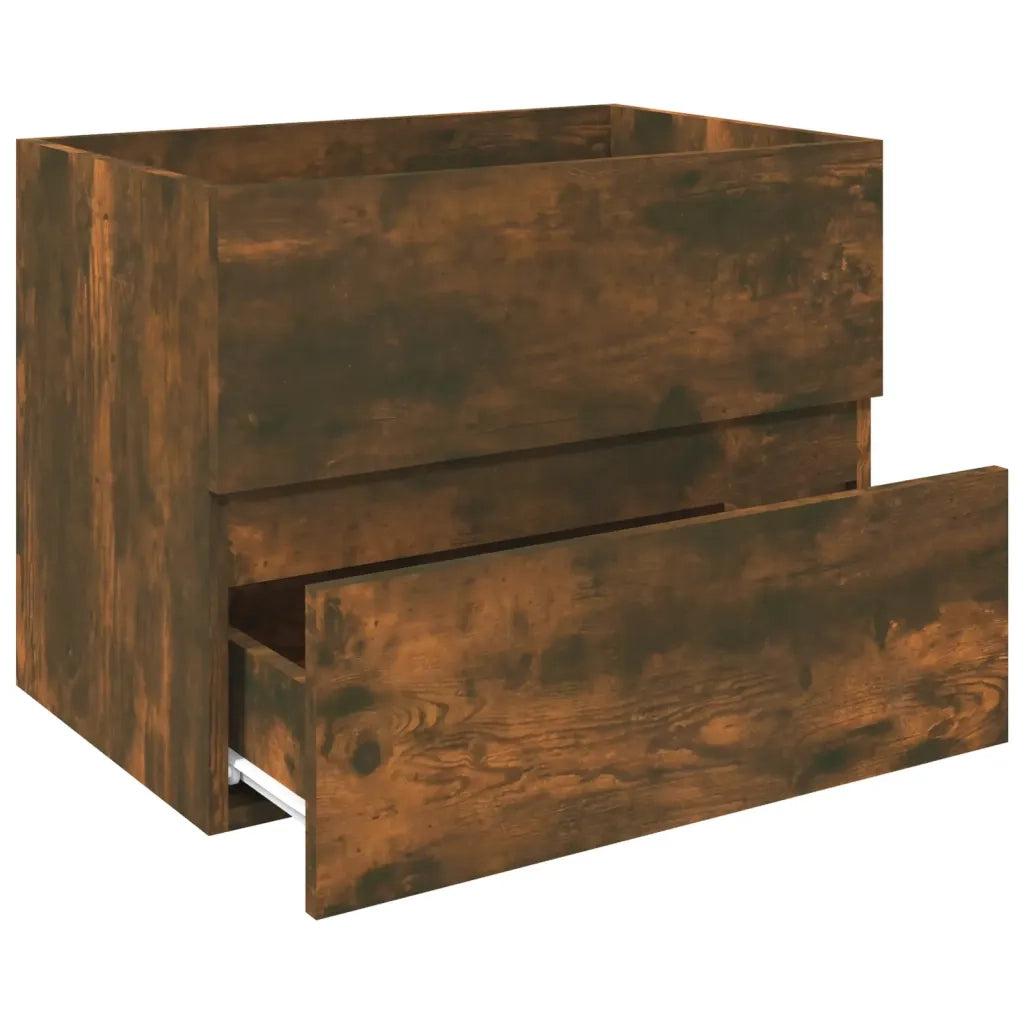 Mobile Lavabo Rovere Fumo 60x38,5x45 cm in Legno Multistrato 815648
