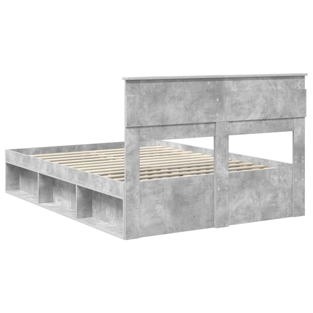 Struttura del letto Calcestruzzo 160 x 200 cm Pino massello 3409738