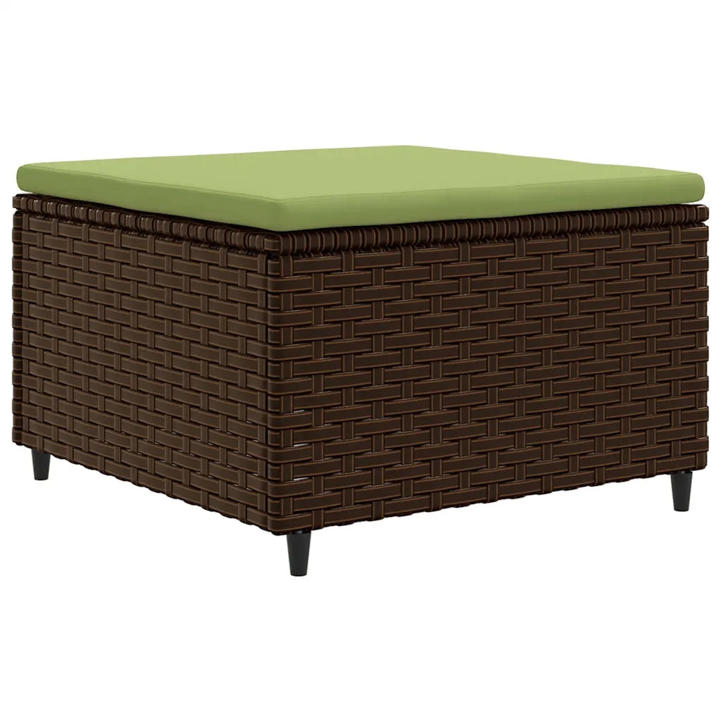 Set Divani da Giardino 8 pz con Cuscini in Polyrattan Marrone