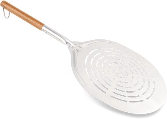 Spiedino per Pizza in Alluminio con Manico in Legno - Ideale per la Cottura della Pizza a Casa - 1 pezzo
