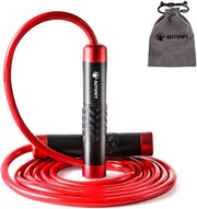 Corda da Saltare Pesante 0,5 kg - 3 m di Lunghezza Regolabile Senza Nodi Corda per Adulti Allenamento Fitness Boxe MMA Cardio