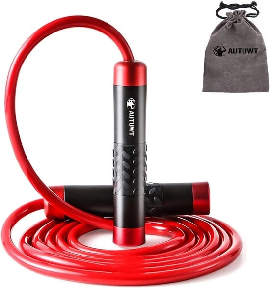 Corda da Saltare Pesante 0,5 kg - 3 m di Lunghezza Regolabile Senza Nodi Corda per Adulti Allenamento Fitness Boxe MMA Cardio