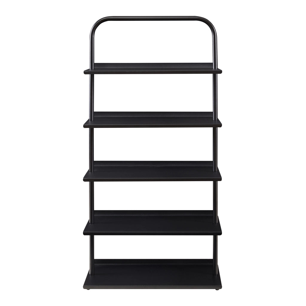 Scaffale Portascarpe Poytya Scarpiera a 5 Livelli 119 x 60 x 32 cm - Nero [en.casa]