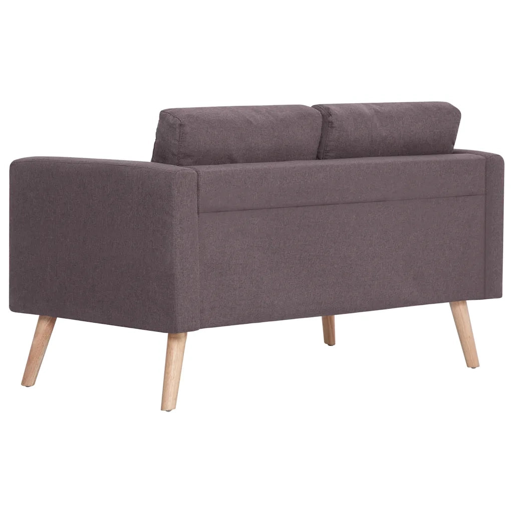 Divano a 2 Posti in Tessuto Grigio Talpa cod mxl 17219