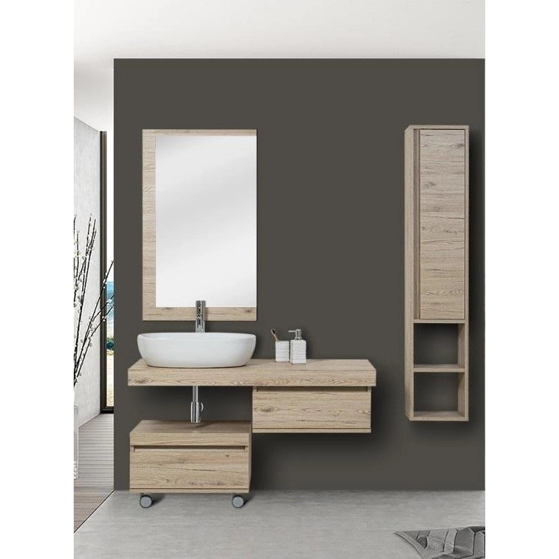 COLONNA PENSILE SHELF 30X24XH150CM ROVERE