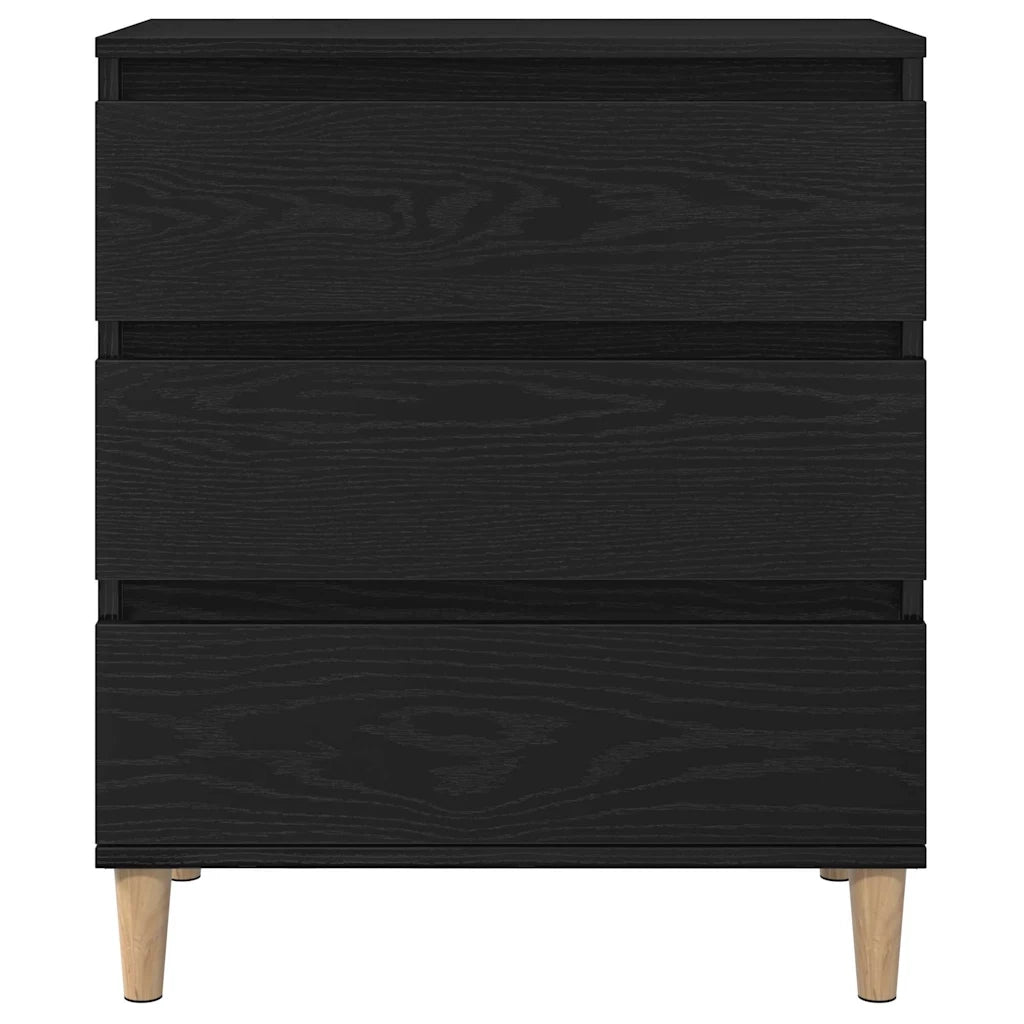 Credenza-Buffet-Armadio da cucina Rovere Nero 60 x 35 x 70 cm Legno multistrato 750191