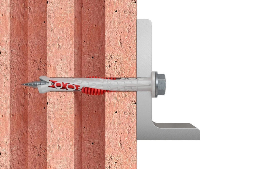 Fischer 562173 DuoXpand Tassello ad espansione 10x200 mm con vite esagonale flangiata premontata colore Grigio