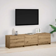 Mobile TV con LED Rovere Artigianale 165 x 34 x 40 cm 3418720