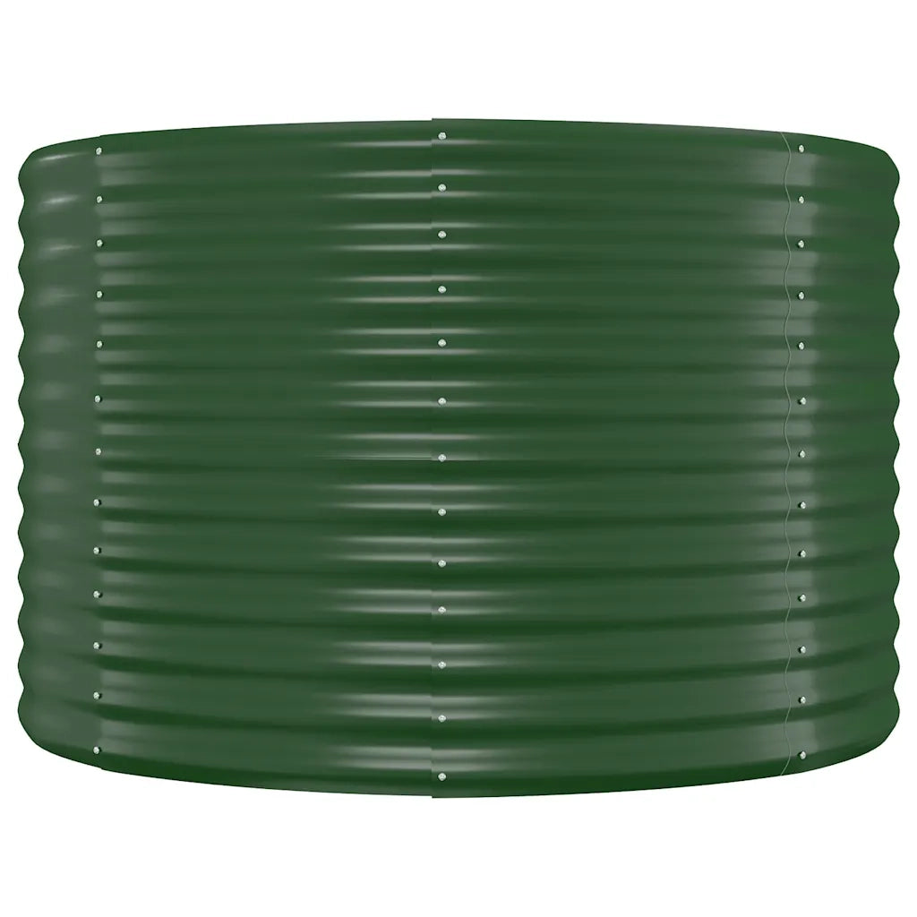 Vaso Giardino Acciaio Verniciato a Polvere 100x100x68 cm Verde cod mxl 67047