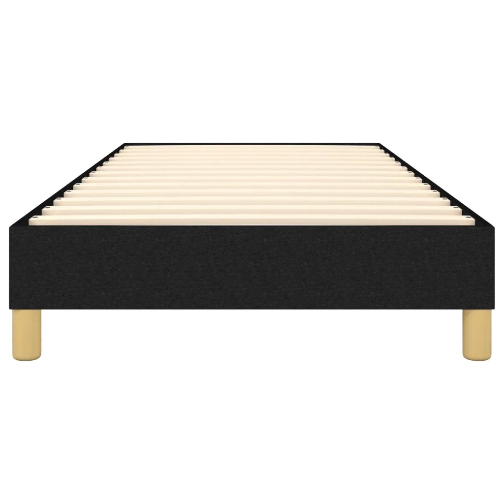 Giroletto senza Materasso Nero 90x200 cm in Tessuto