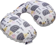 Nessuno per bambini, sostegno cervicale, 100% cotone/minky cuscino per bambini per auto, passeggino, viaggi, cuscino per dormire, cuscino di appoggio grigio