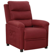 Poltrona Reclinabile Rosso Vino in Tessuto cod mxl 10006